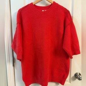 Anthropologie MOTH Oversized Dempsey Cozy Sweater Tunic Size S Wool Blend